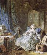 Pierre-Antoine Baudouin The Reader oil painting
